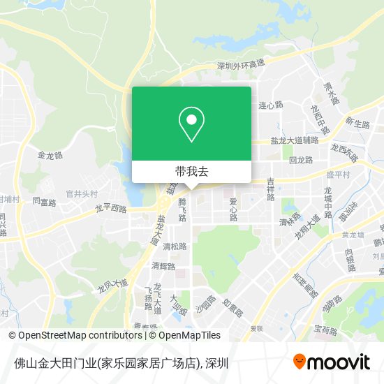 佛山金大田门业(家乐园家居广场店)地图