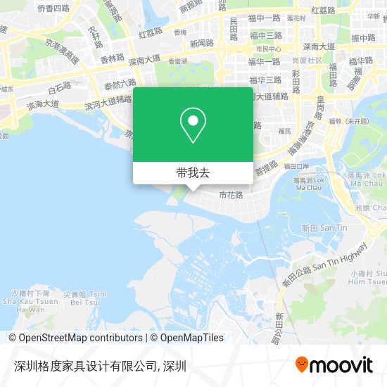 深圳格度家具设计有限公司地图