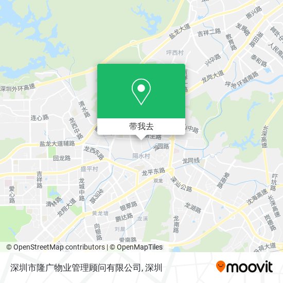 深圳市隆广物业管理顾问有限公司地图