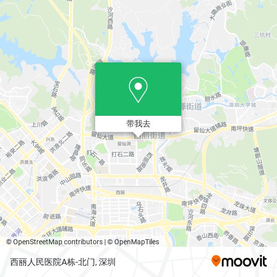 西丽人民医院A栋-北门地图