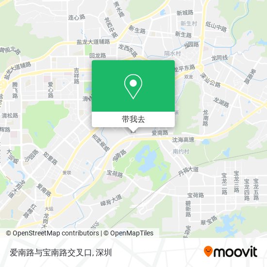 爱南路与宝南路交叉口地图