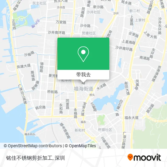 铭佳不锈钢剪折加工地图