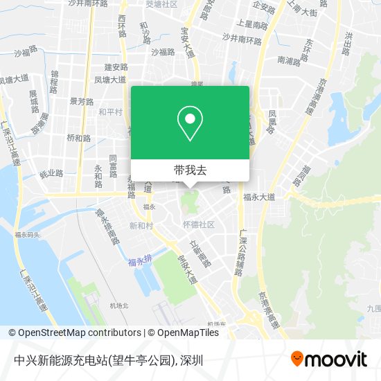中兴新能源充电站(望牛亭公园)地图