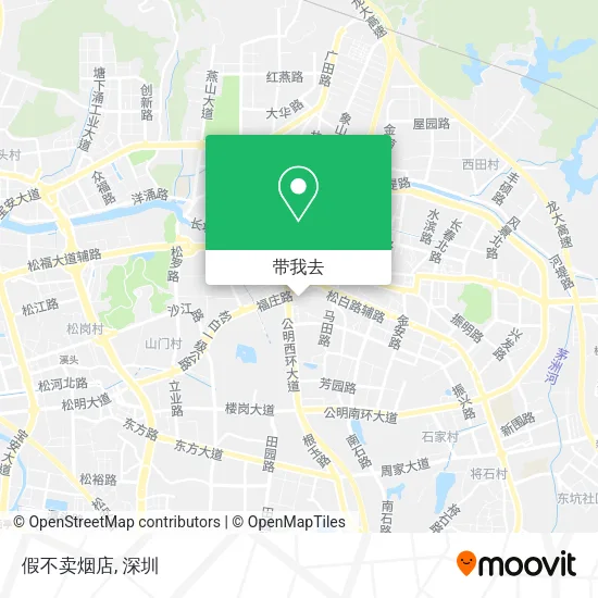 假不卖烟店地图