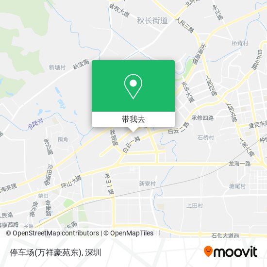 停车场(万祥豪苑东)地图