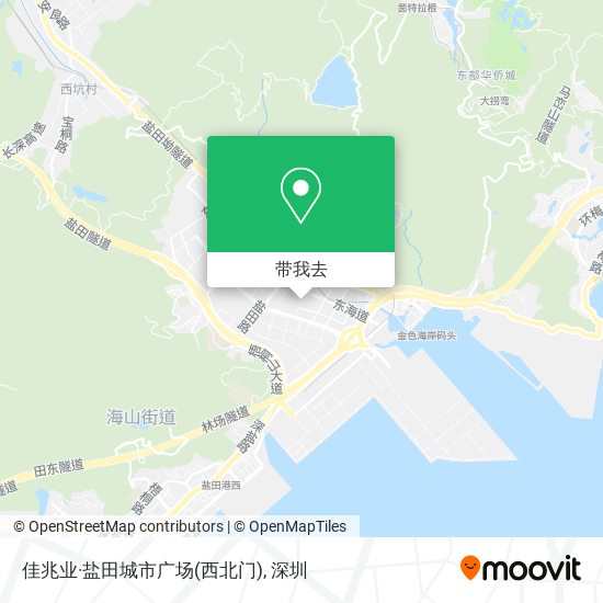 佳兆业·盐田城市广场(西北门)地图