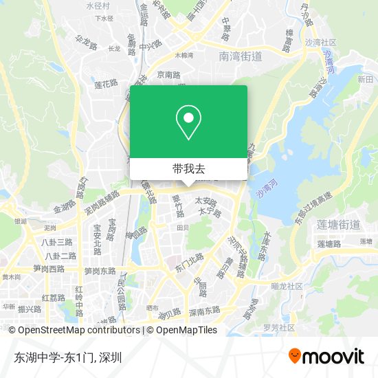 东湖中学-东1门地图