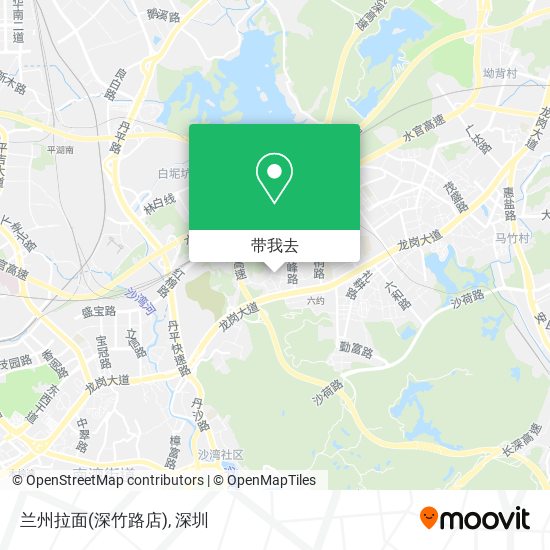 兰州拉面(深竹路店)地图