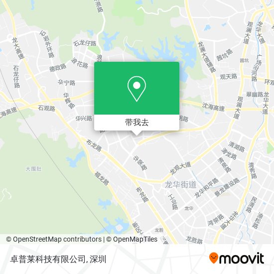 卓普莱科技有限公司地图