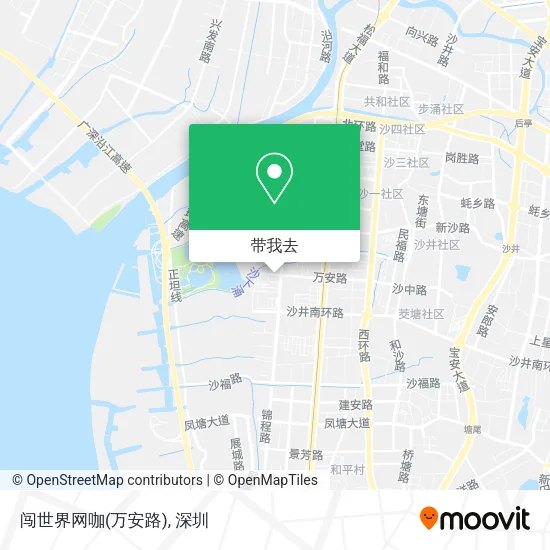 闯世界网咖(万安路)地图