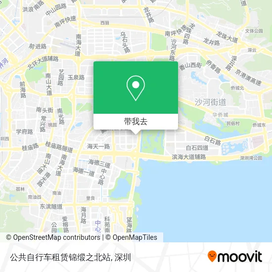 公共自行车租赁锦缎之北站地图