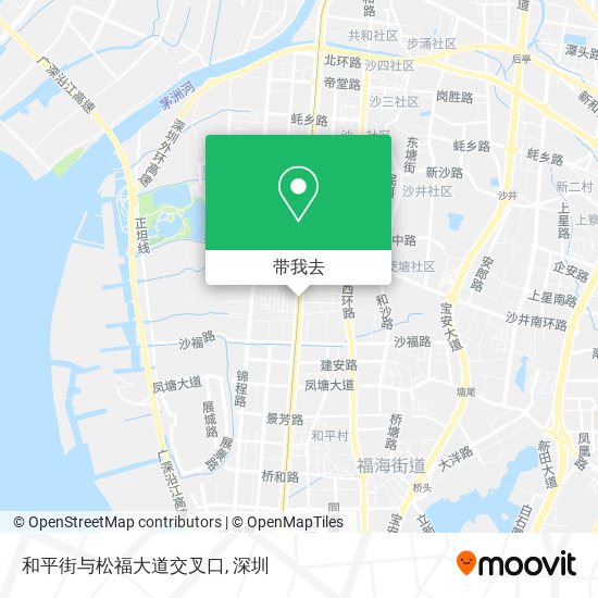 和平街与松福大道交叉口地图