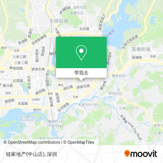 链家地产(中山店)地图