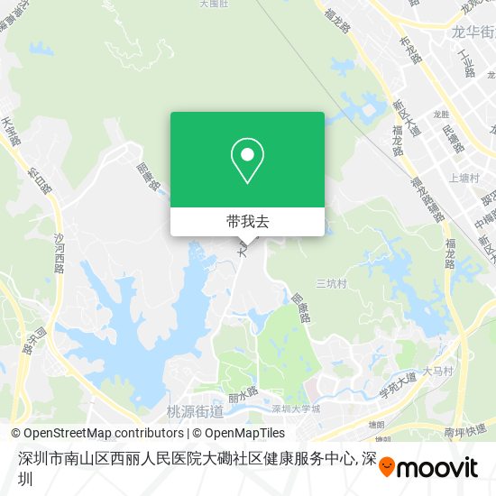 深圳市南山区西丽人民医院大磡社区健康服务中心地图