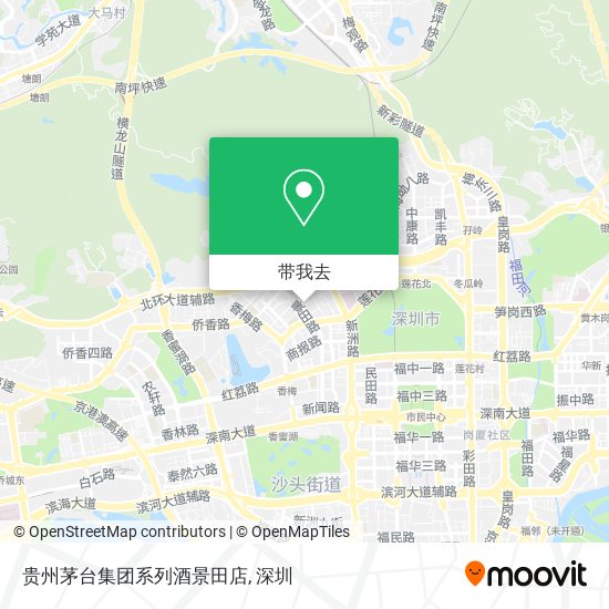 贵州茅台集团系列酒景田店地图