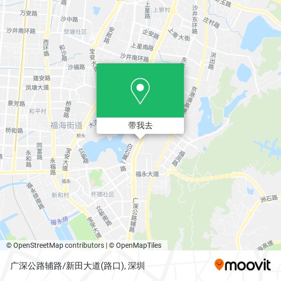 广深公路辅路/新田大道(路口)地图