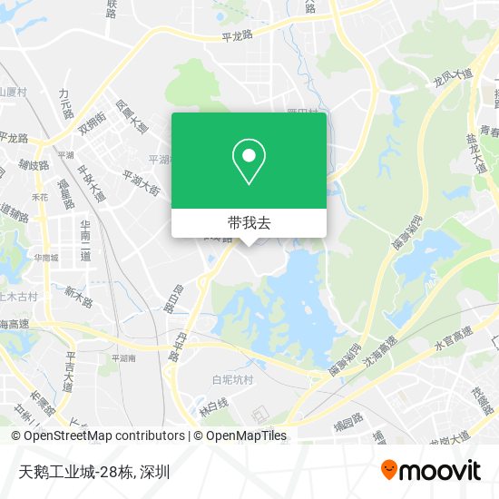 天鹅工业城-28栋地图