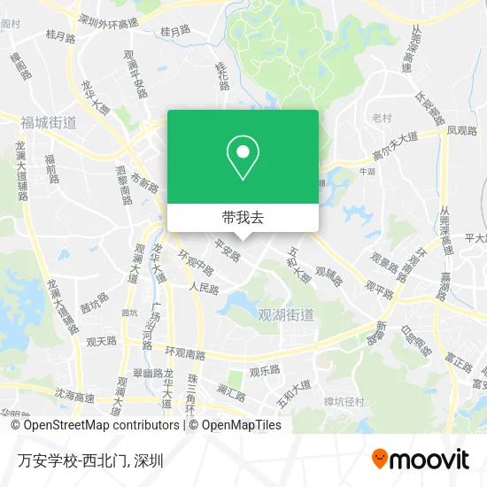 万安学校-西北门地图