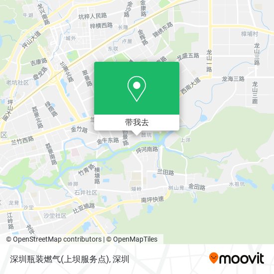 深圳瓶装燃气(上坝服务点)地图