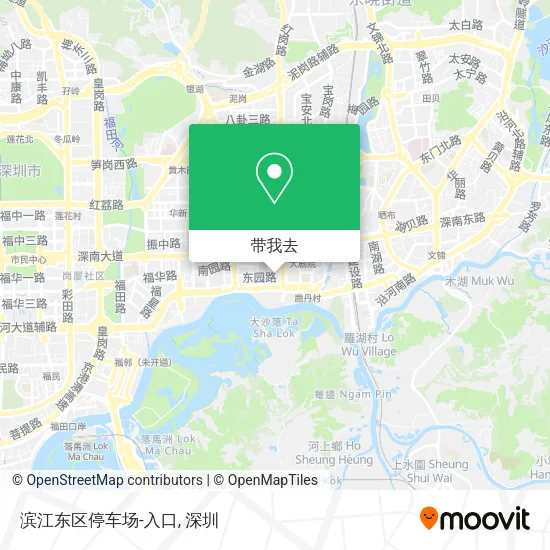 滨江东区停车场-入口地图
