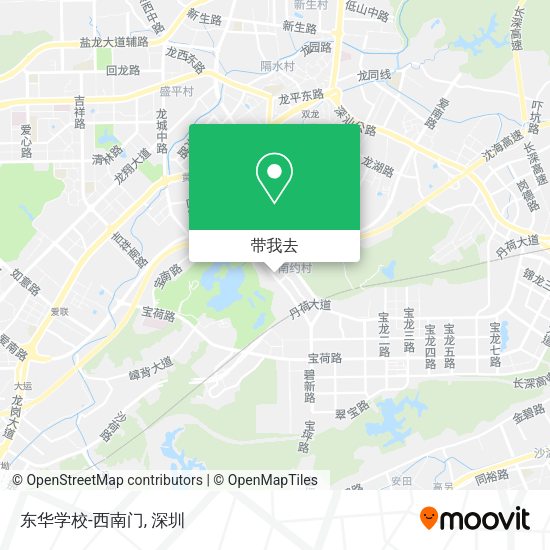东华学校-西南门地图