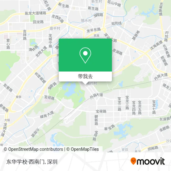 东华学校-西南门地图