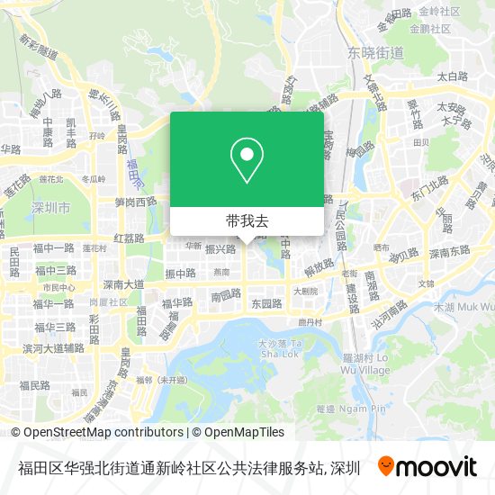 福田区华强北街道通新岭社区公共法律服务站地图