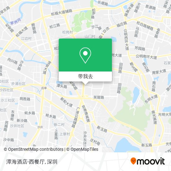 潭海酒店-西餐厅地图