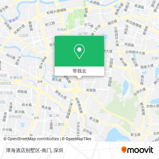 潭海酒店别墅区-南门地图
