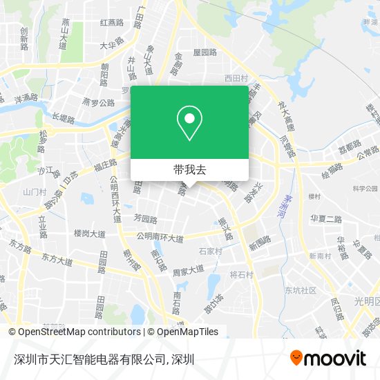 深圳市天汇智能电器有限公司地图