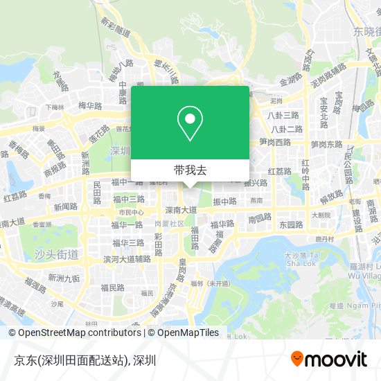 京东(深圳田面配送站)地图