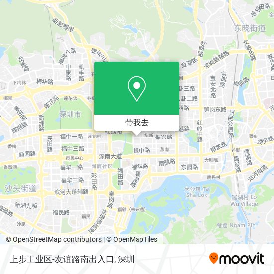 上步工业区-友谊路南出入口地图