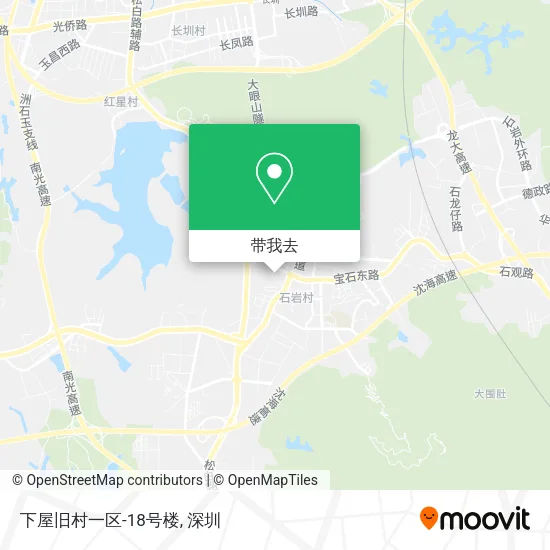 下屋旧村一区-18号楼地图