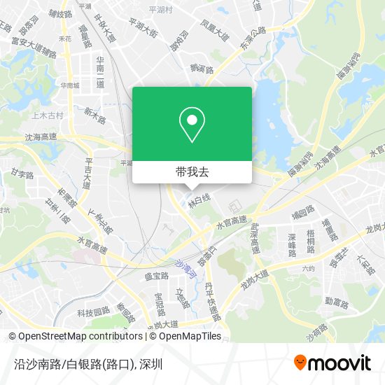 沿沙南路/白银路(路口)地图