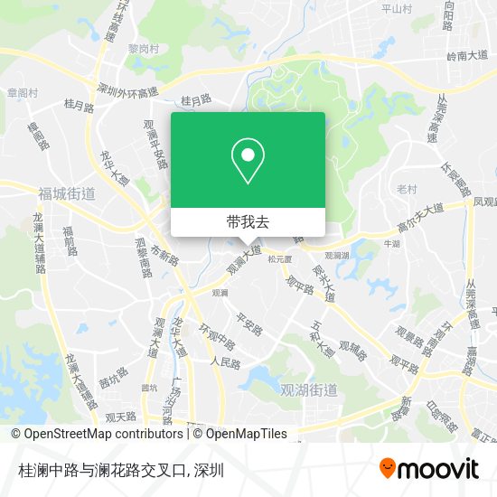 桂澜中路与澜花路交叉口地图