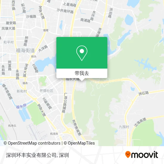 深圳环丰实业有限公司地图