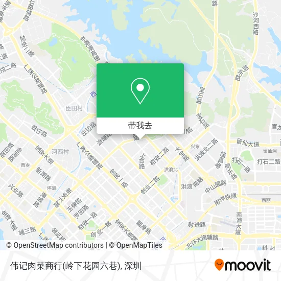 伟记肉菜商行(岭下花园六巷)地图