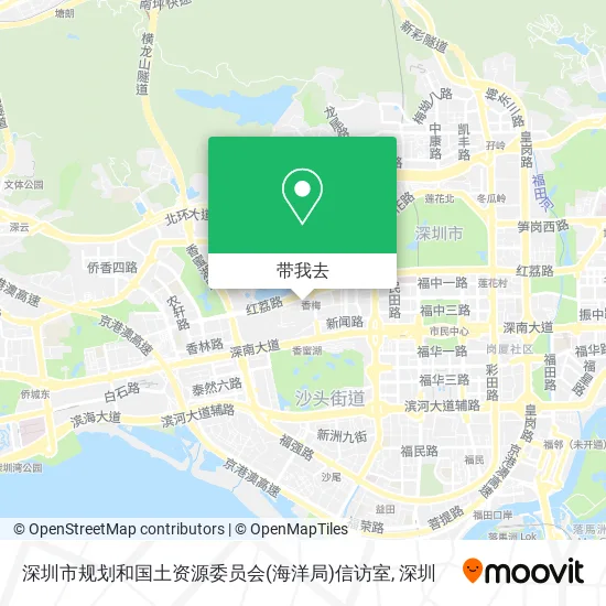 深圳市规划和国土资源委员会(海洋局)信访室地图