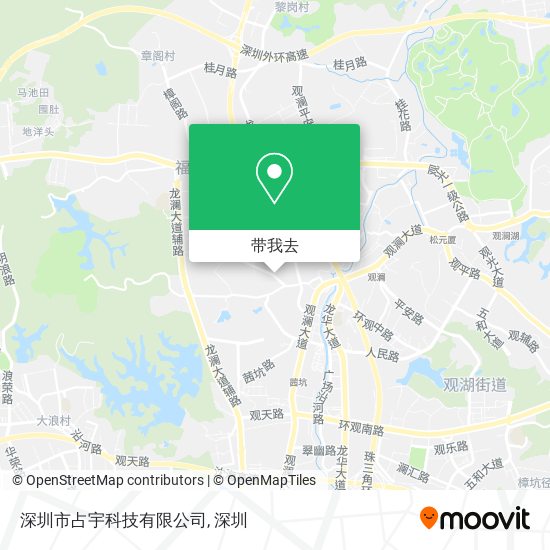 深圳市占宇科技有限公司地图