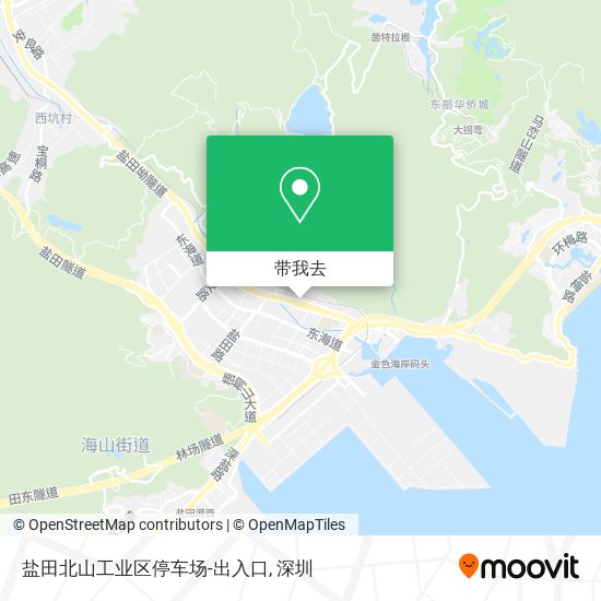 盐田北山工业区停车场-出入口地图