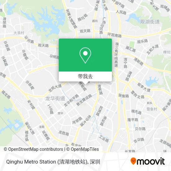 Qinghu Metro Station (清湖地铁站)地图