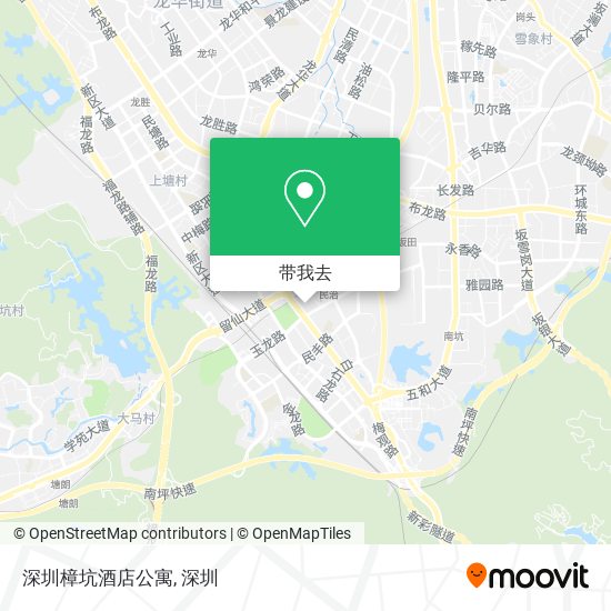 深圳樟坑酒店公寓地图