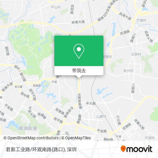 君新工业路/环观南路(路口)地图