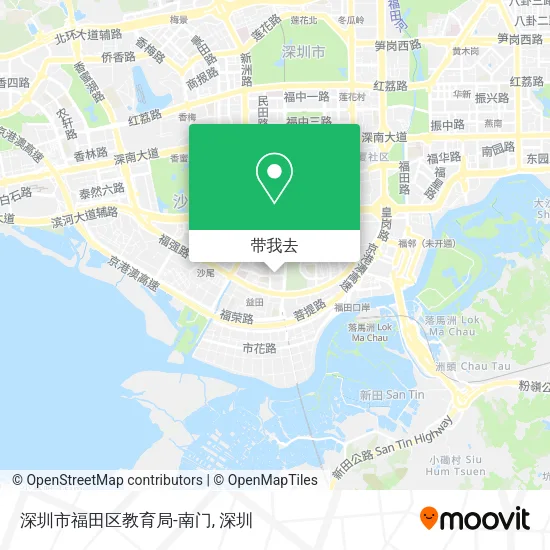 深圳市福田区教育局-南门地图