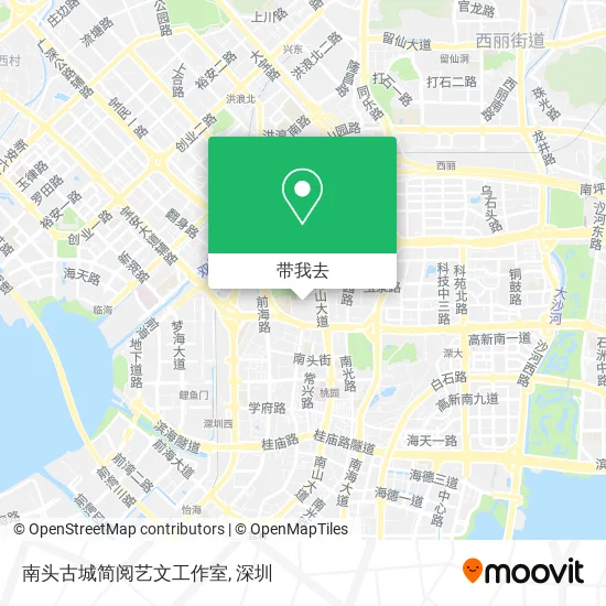 南头古城简阅艺文工作室地图