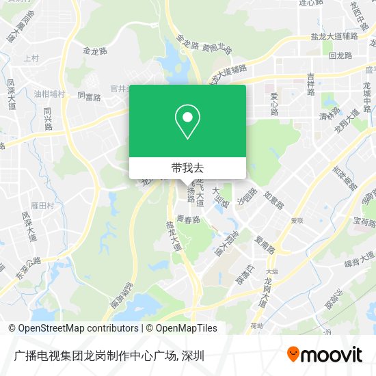 广播电视集团龙岗制作中心广场地图