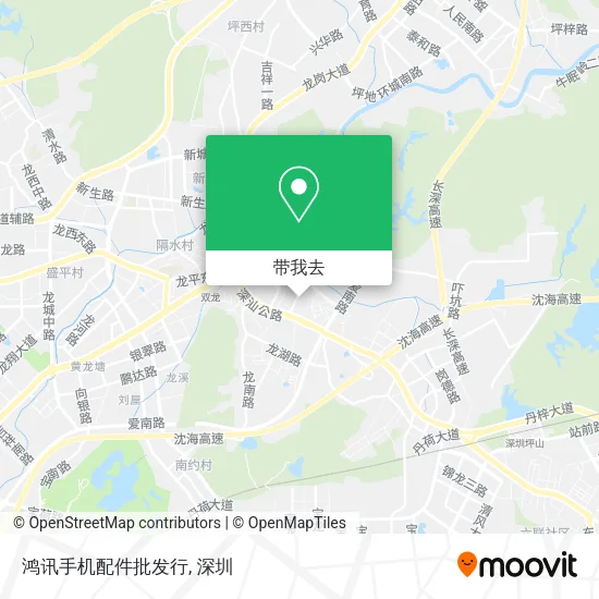 鸿讯手机配件批发行地图