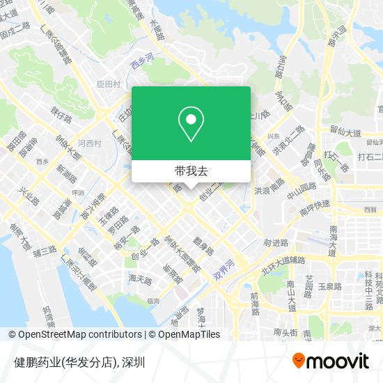 健鹏药业(华发分店)地图