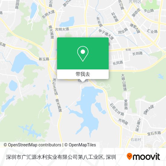 深圳市广汇源水利实业有限公司第八工业区地图