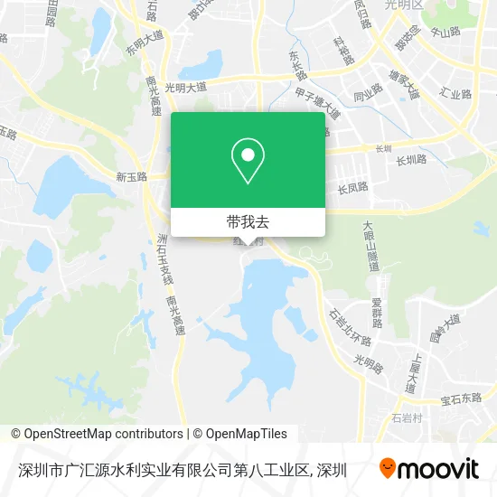 深圳市广汇源水利实业有限公司第八工业区地图